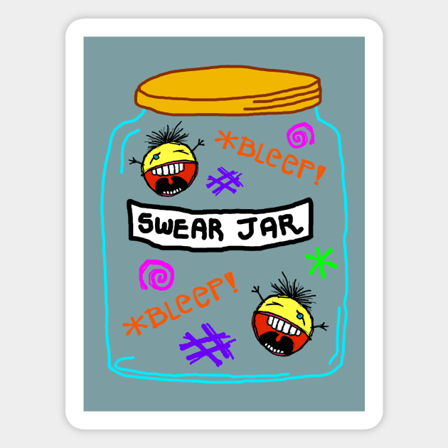 *Bleep! Swear Jar Magnet by RawSunArt